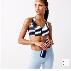 New Balance J.Crew zip sports bra